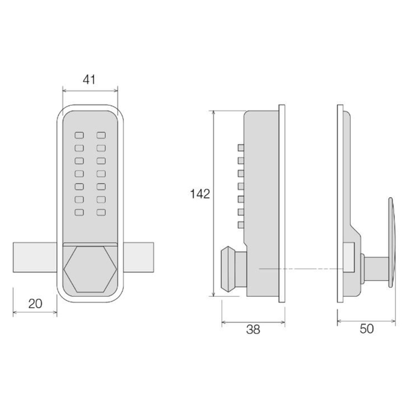 Push Button Lock Traditional Code Knob Satin Chrome 3 7 Push Button Lock Traditional Code Knob Satin Chrome 3 7